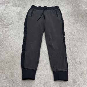 Lululemon Jogger Sweatpants Womens 6 Black Zip Pockets Drawstring Activewear